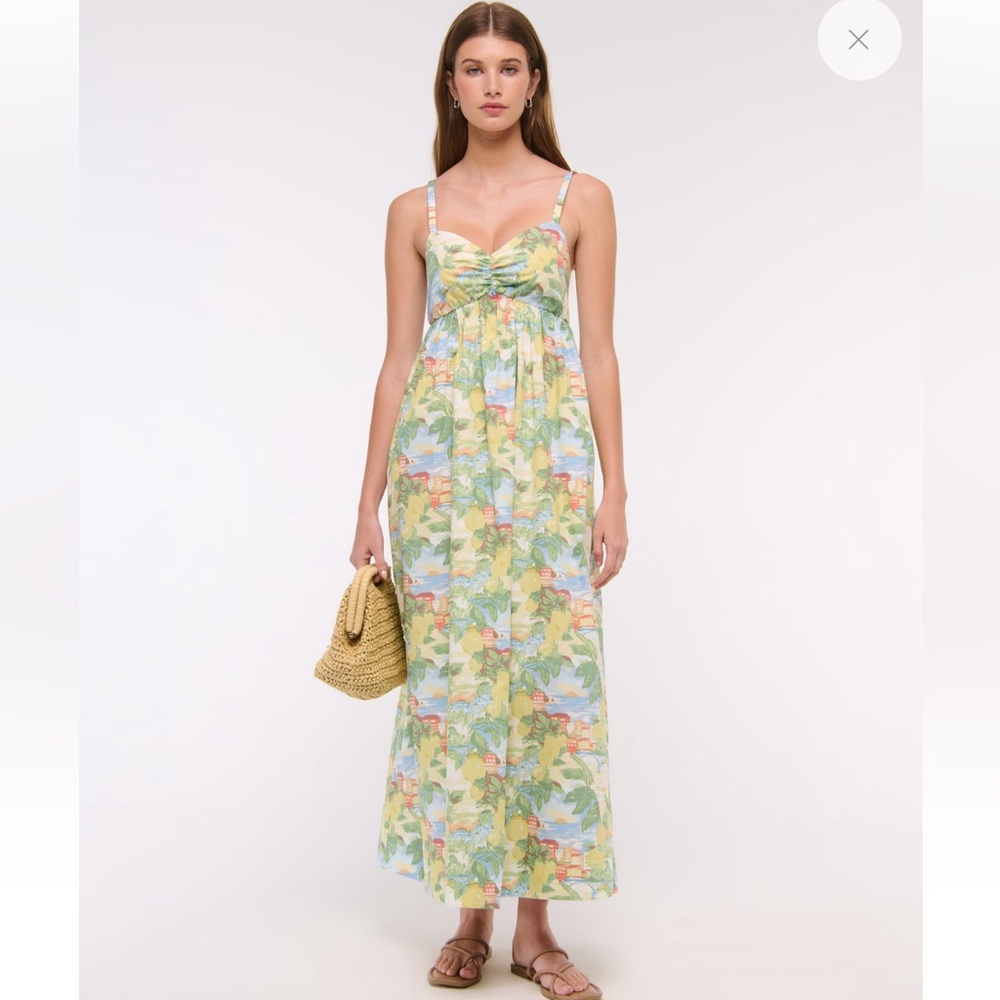 Sweetheart babydoll maxi dress
